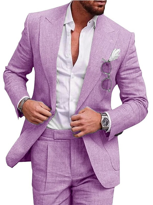 Stilvoller Jasper Slim Fit Anzug. Moderner Herren Zweiteiler, perfekt für ein gepflegtes Business & Fest Outfit.