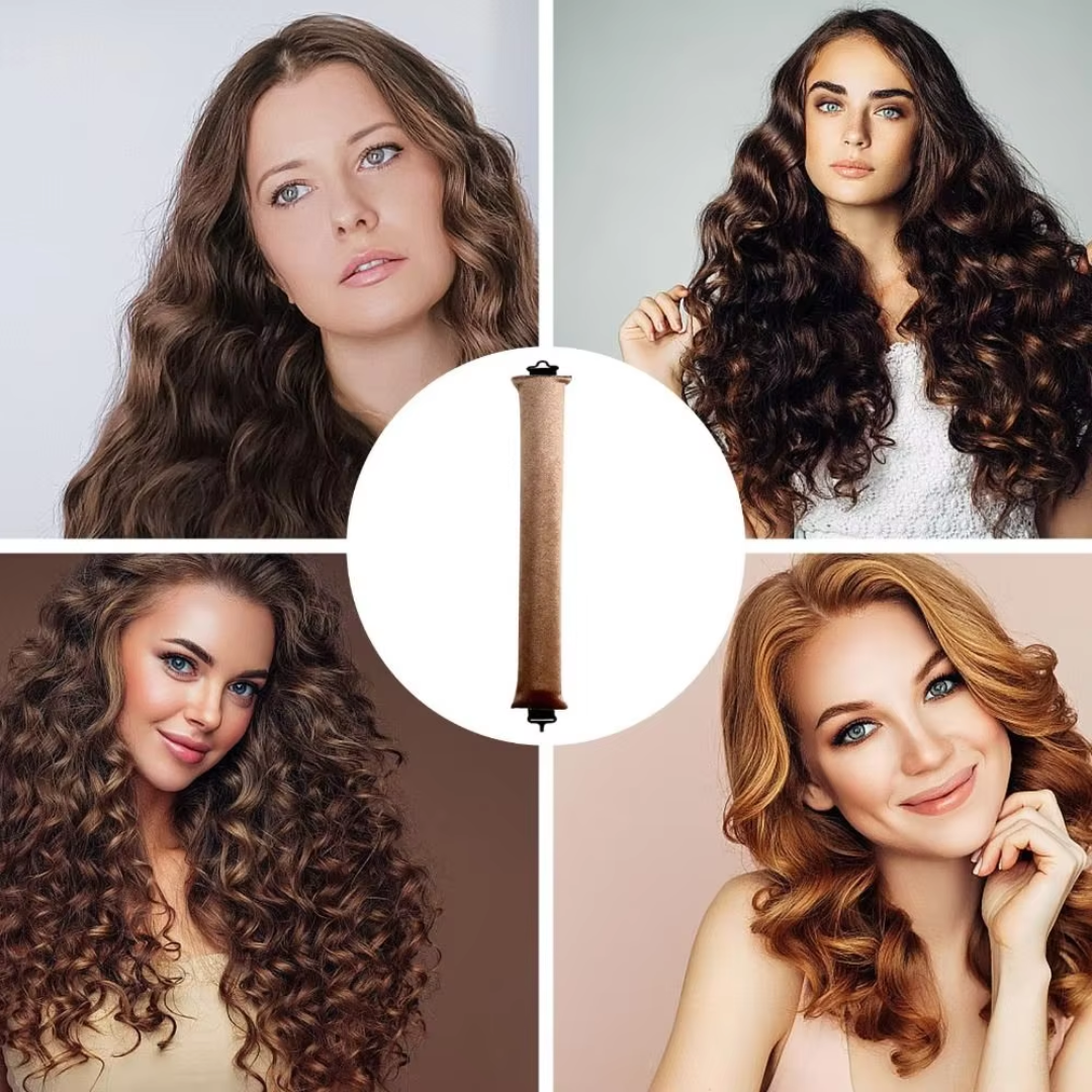 Professionelles Styling: Hitzefreie Haarwickler für dauerhafte Locken & Volumen, gesundes Haar.