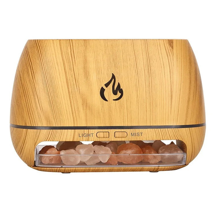 Himalaya-Salz Aroma-Diffuser mit LED Stimmungslicht. Reinigt die Luft & schafft Entspannung im Zuhause.