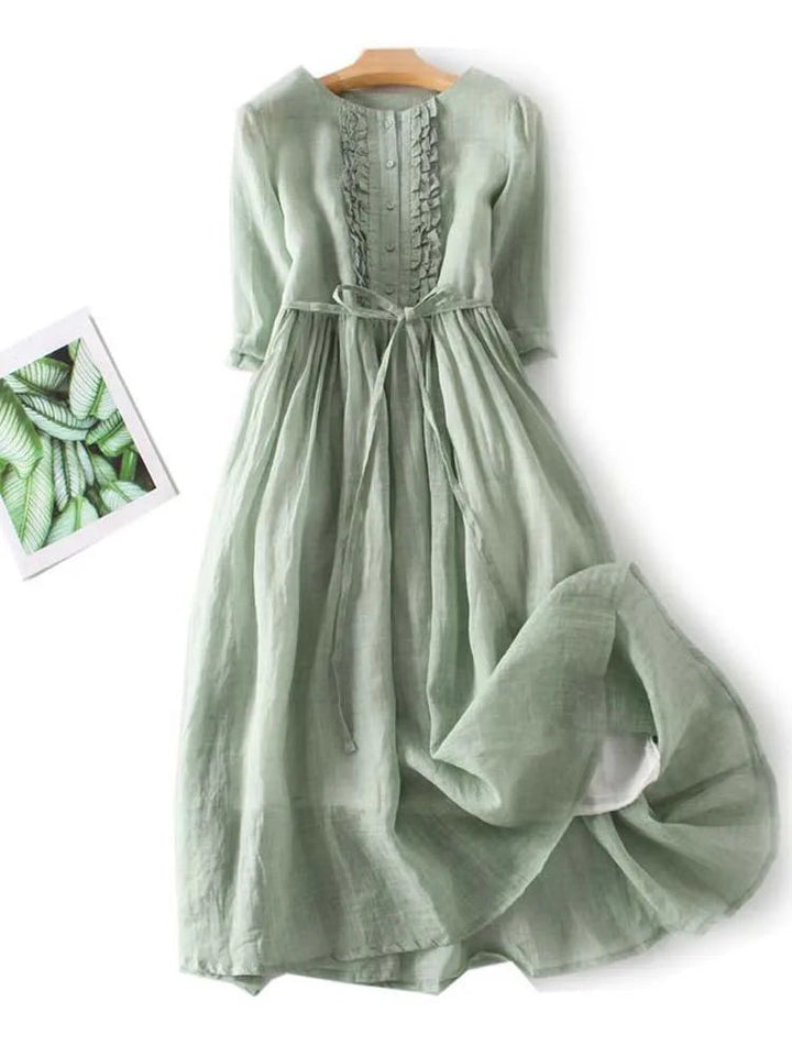 Luftiges Damen Sommerkleid, leicht & elegant, perfekt als Freizeit-, Strand- oder vielseitiges Frühlings- und Sommerkleid.