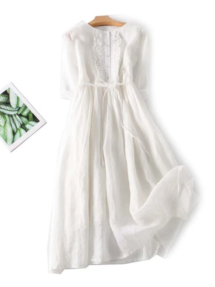 Elegantes Damen Sommerkleid, vielseitig tragbar, für Frühling & Sommer. Ein luftiges Freizeitkleid, bequem & stilvoll.