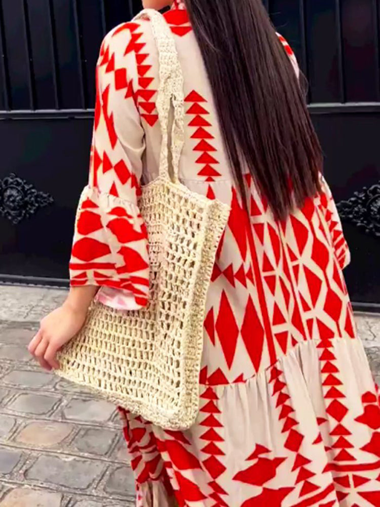 Fließendes, leichtes Damen Maxikleid Emilia. Komfortables, langes Sommerkleid für elegante Looks im Urlaub.