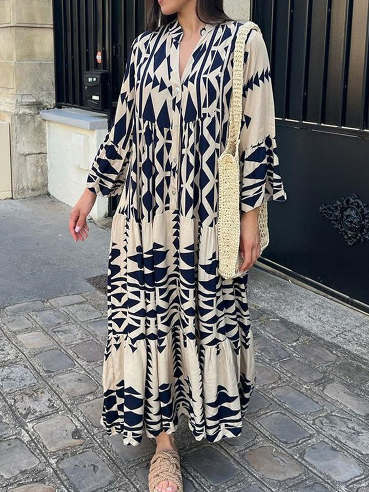 Damen Maxikleid Emilia, luftig & elegant für den Sommer. Leichtes, langes Kleid ideal für Freizeit & Urlaub.