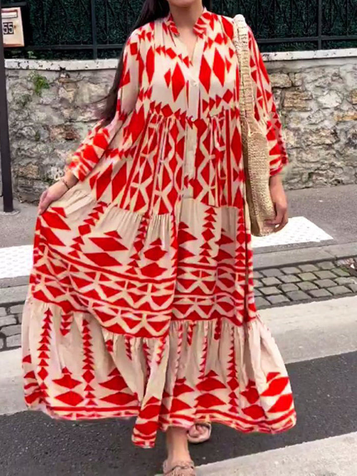 Luftiges Damen Maxikleid für den Sommer. Leichtes, langes Strandkleid Emilia, bequem für Freizeit & Urlaub.