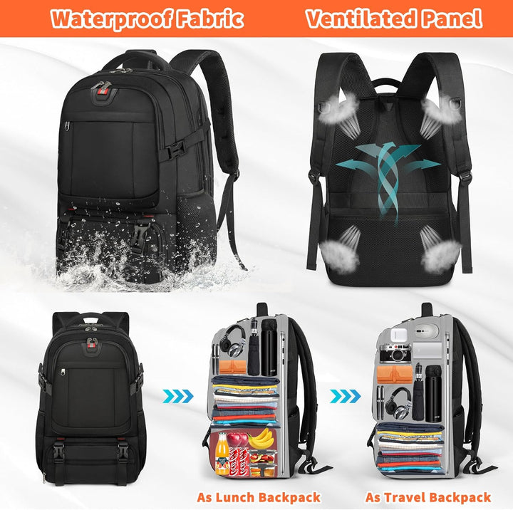 Komfortabler Business Rucksack mit ergonomischem Design, Laptopfach & Lunchtasche, perfekt für tägliches Pendeln.