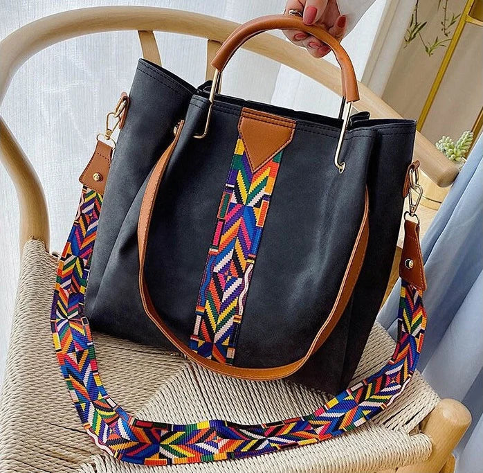 Elegante Damen PU-Leder Schultertasche, groß und praktisch für jeden Tag. Vielseitiges Mode-Accessoire.
