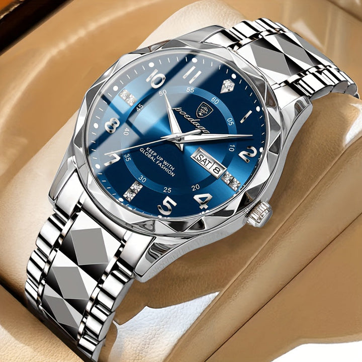 Chronograph Sportuhr für Herren, wasserdicht, digital, mit stoßfestem Gehäuse und Komfortarmband.
