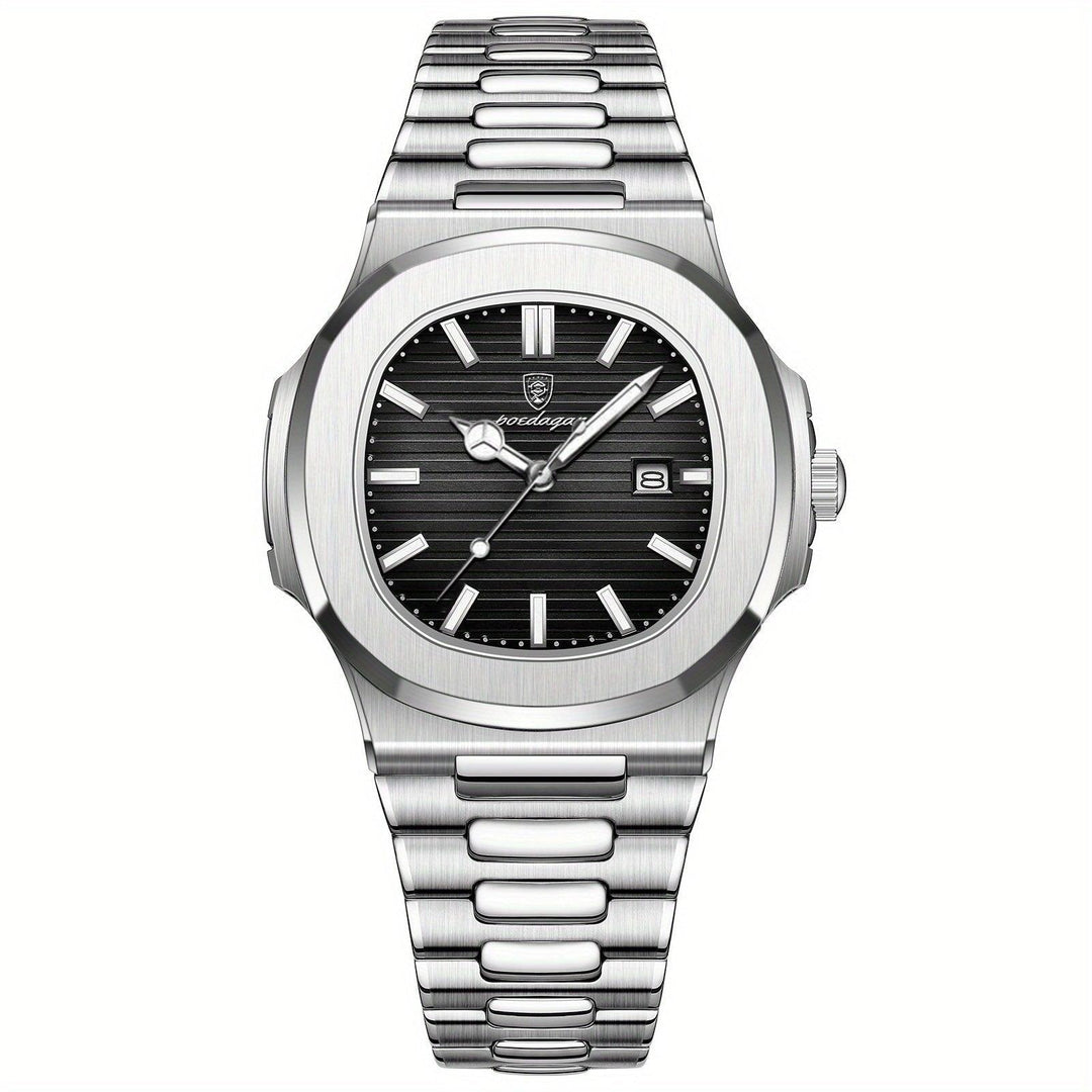 Präzise Herrenuhr, feine Details, robustes Gehäuse, zeitloses Accessoire für Männer. Elegant und stilvoll.