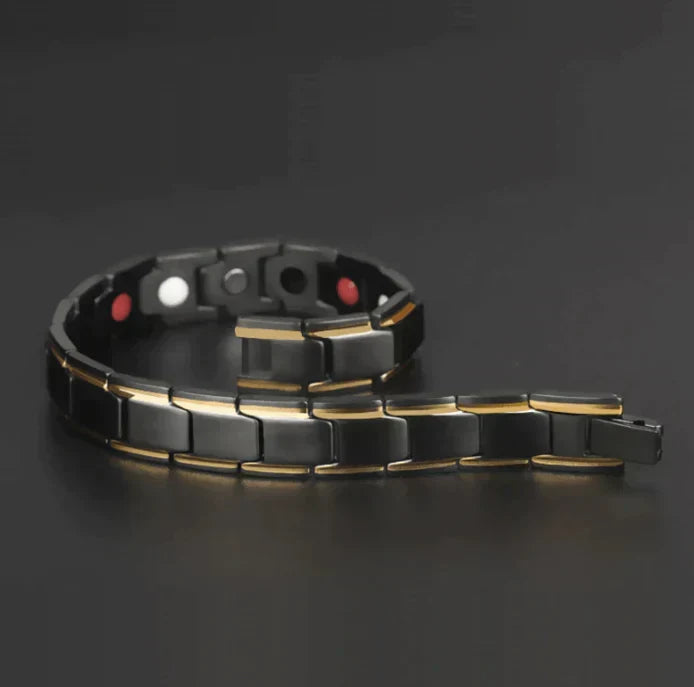 Magnetisches Energie-Armband für Herren & Damen, unterstützt das Wohlbefinden und die Durchblutung aktiv im Alltag.