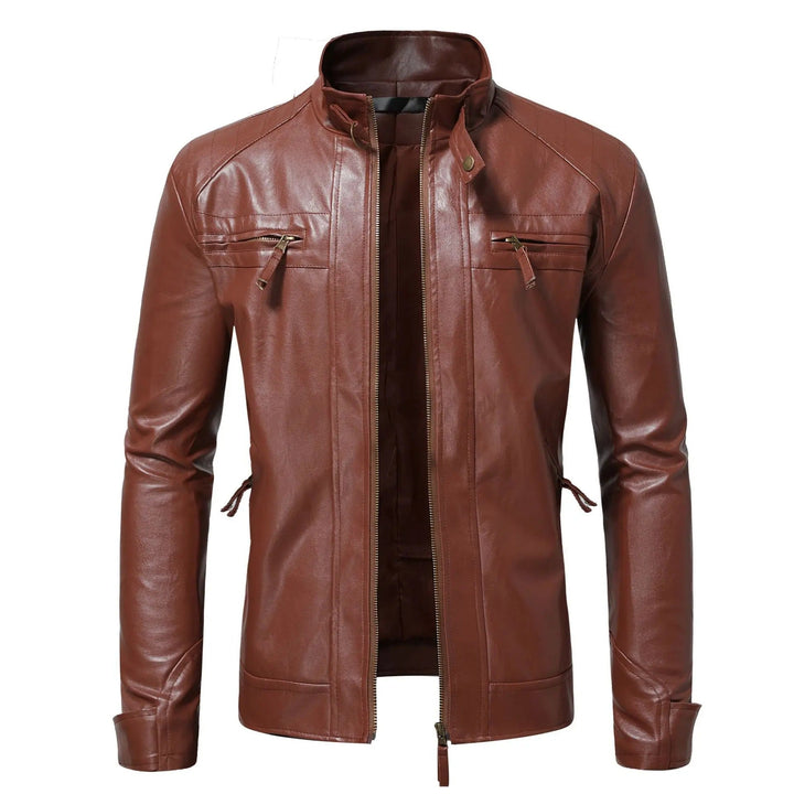 Moderne Herrenjacke Slim Fit für Business und Freizeit. Eine vielseitige Reißverschlussjacke, die Eleganz ausstrahlt.