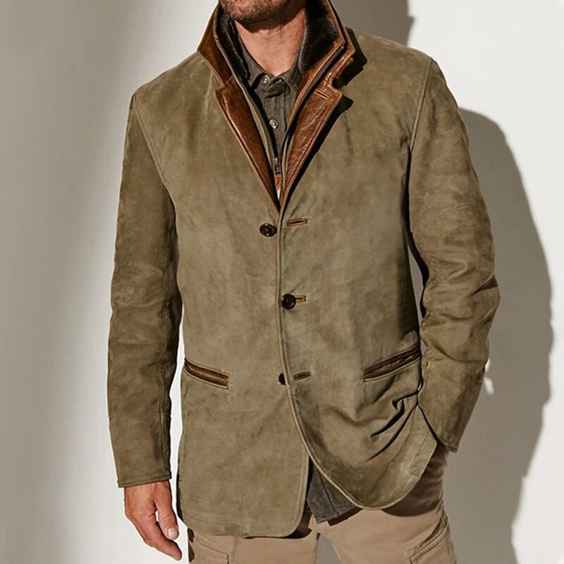 Herren Retrojacke im zeitlosen Vintage-Stil. Perfekte Übergangsjacke für stilvolle, lässige Herrenmode.
