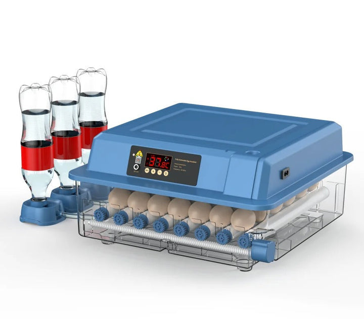 Automatische HatchEase Brutmaschine für effiziente Eierzucht mit Temperatur- & Feuchtigkeitskontrolle.