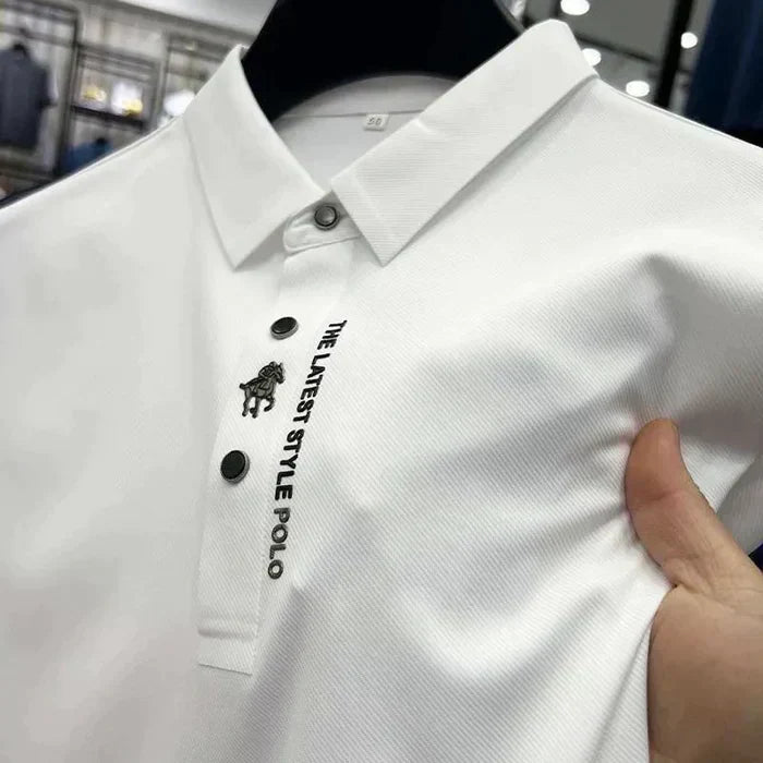Komfortables Herren Poloshirt Regular Fit, kurzarm, faltenfrei für den ganzen Tag, Freizeit & Büro.