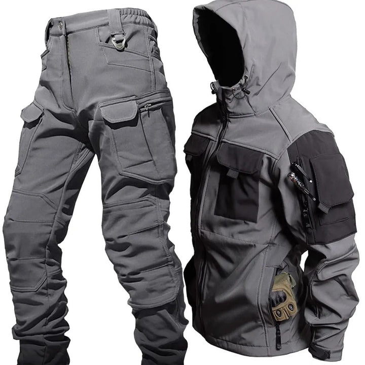 Herren Outdoor-Set Falk: Wasserdichte Jacke & Hose für Wandern, Trekking & Regenschutz bei jedem Wetter.