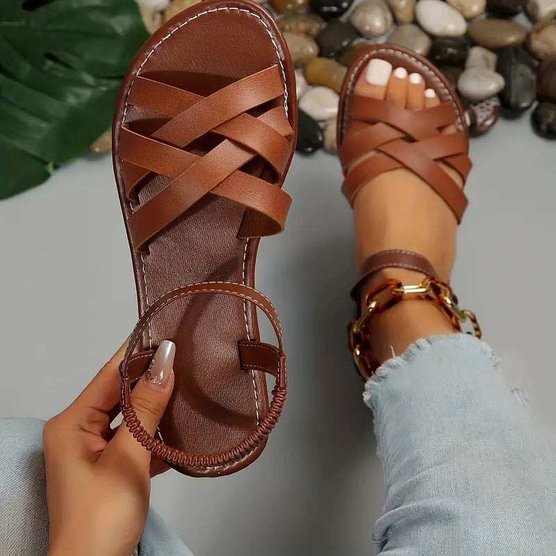 Damen orthopädische Sandalen in elegantem Design, bequem mit Fußgewölbestütze für ganztägigen Komfort.