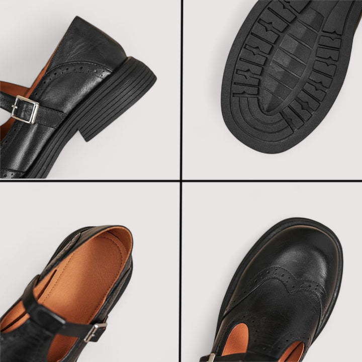 Vielseitige Komfortschuhe für Damen mit Riemenverschluss, elegant, bequem und rutschfest.
