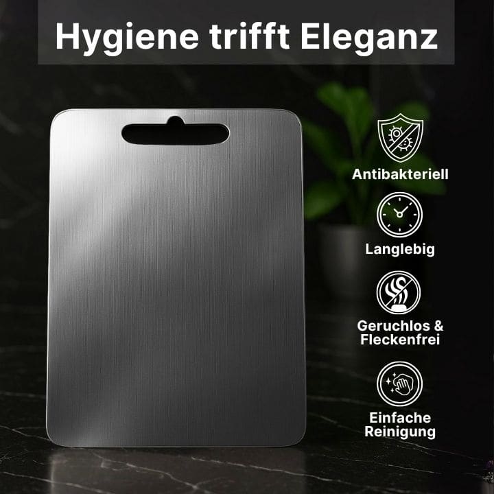 Robustes Titan Schneidebrett als unverzichtbare Kochhilfe. Hochwertig, langlebig und perfekt für den täglichen Gebrauch.