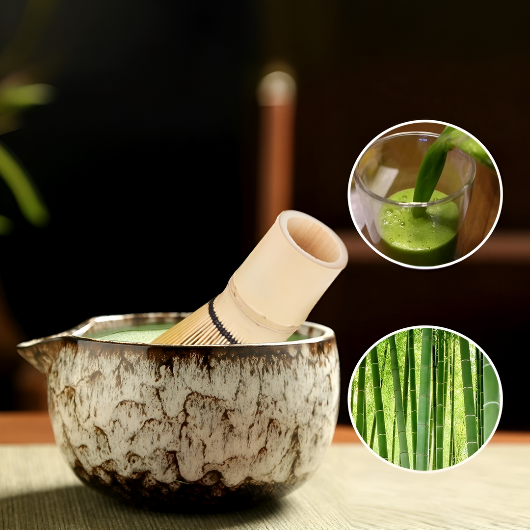 Hochwertiges Matcha Teezeremonie Geschenkset für Teeliebhaber, edel verpackt für authentischen Teegenuss.