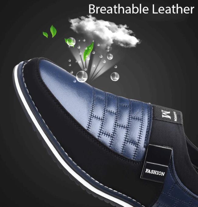 Lässige braune atmungsaktive Herrenschuhe, orthopädisch und bequem, perfekt für entspannte Tage.