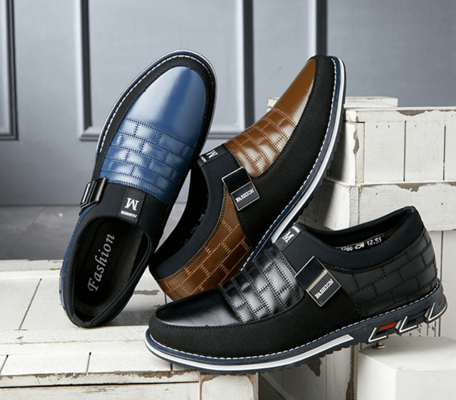 Stilvolle graue Herren Komfortschuhe, rutschfest und orthopädisch, ideal für Business & Freizeit.