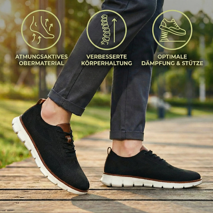 Detail der rutschfesten, flexiblen Sohle leichter Damensommerschuhe, bietet Sicherheit und Komfort für Damen.