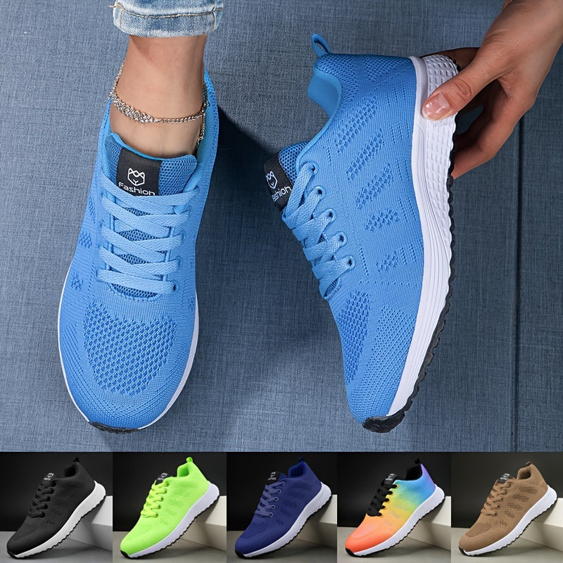 Modische Damen Sport-Sneaker mit Schnürverschluss. Bequeme Freizeitschuhe für Stil und Komfort.