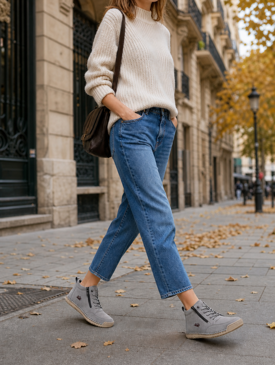 Leichte, atmungsaktive Damenschuhe mit ergonomischer Passform und gepolsterter Sohle für maximalen Komfort.