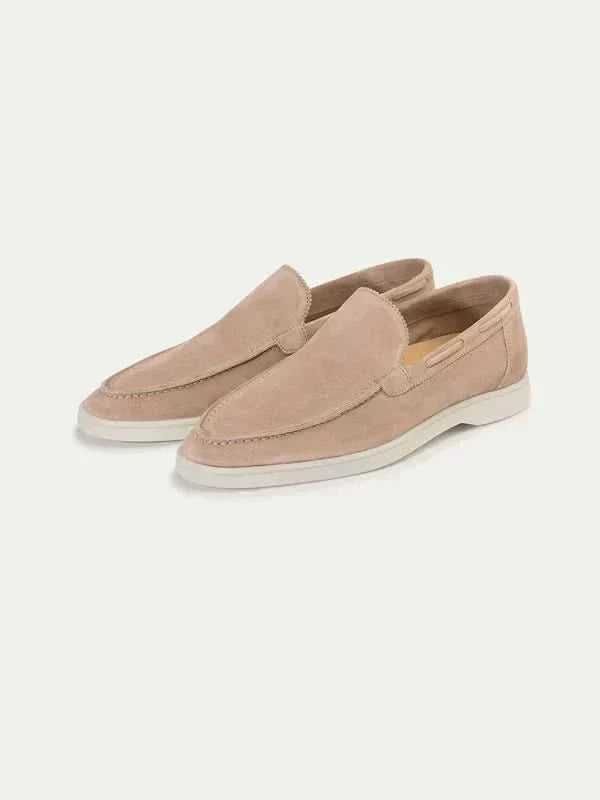 Klassischer Herren-Loafer in Beige, eleganter Komfortschuh für Business und Freizeit, stilvoll für den Sommer.