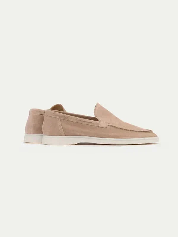 Herren Klassische Loafer Beige, eleganter Komfortschuh, stilvoll und bequem für Business und Freizeit.