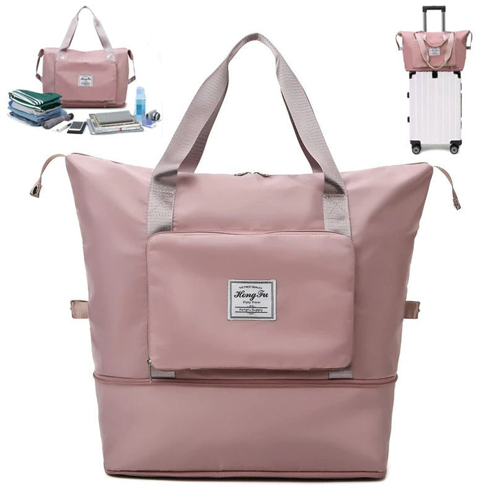 Geräumige Wochenendtasche für Sport & Urlaub, wasserdicht, erweiterbar und leicht zu transportieren.