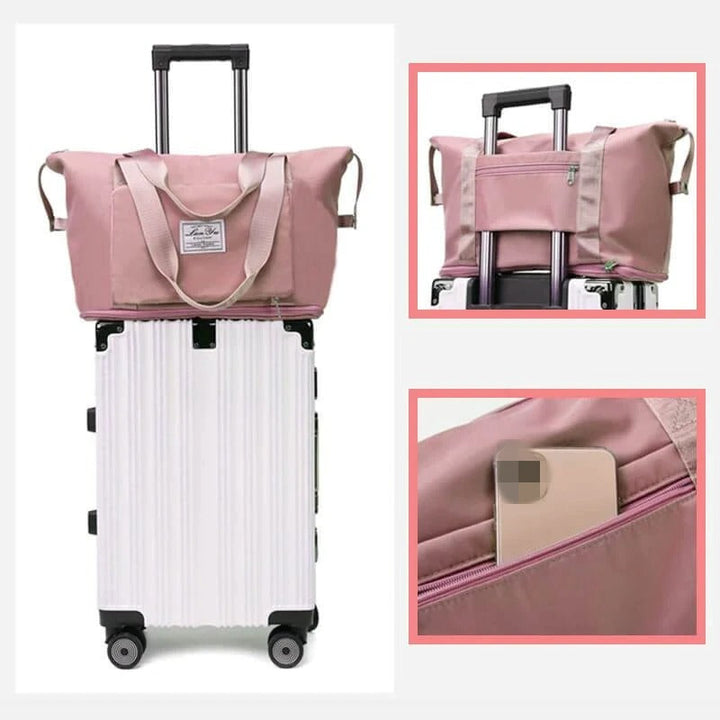 Moderne Reisetasche mit Organizer-Funktion, wasserdicht und erweiterbar für effizientes Packen.