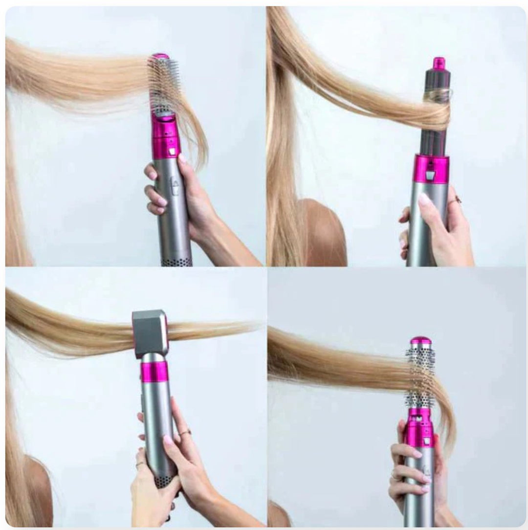Volumenbürsten-Aufsatz des vielseitigen 5-in-1 Airstylers für langanhaltende Fülle & Griffigkeit.