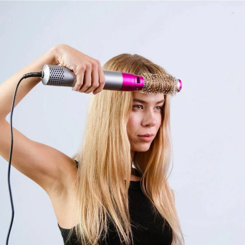 Eleganter 5-in-1 Airstyler für Damen, professionelle Ergebnisse mit Coanda-Effekt & Ionen-Pflege.