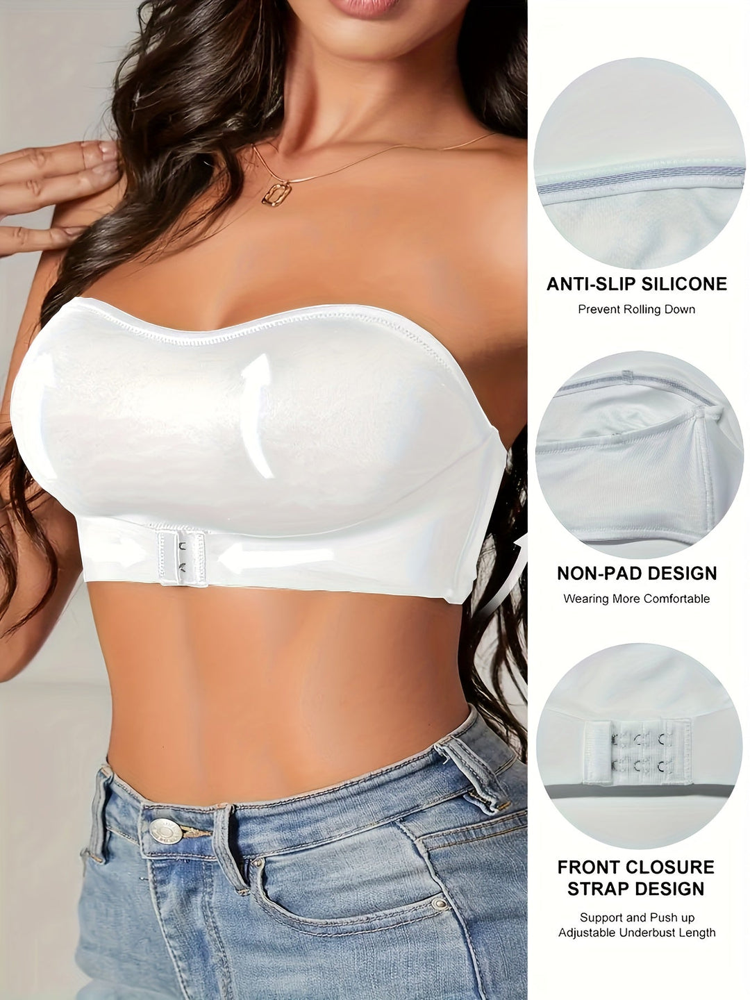 Ultra-komfortabler nahtloser Damen Bandeau Sport BH, atmungsaktiv & dehnbar für maximale Bewegungsfreiheit.