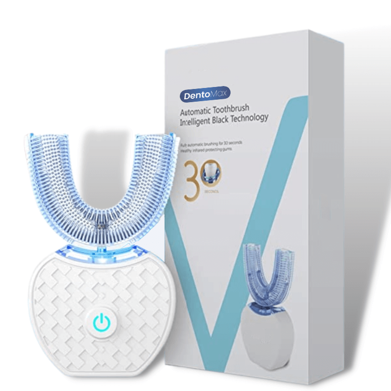 Rosa elektrische U-Form Zahnbürste, wiederaufladbar, für hygienische Mundpflege und Badzubehör.