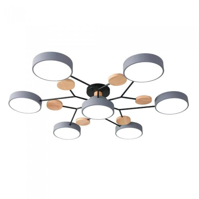 Deckenlampe modern, skandinavische LED-Leuchte, verzweigt, energieeffizient, für angenehmes Wohnklima.