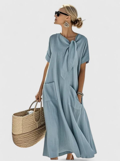 Stilvolles Damen Freizeitkleid, leicht & luftig, ideal als Urlaubskleid oder für entspannte Sommertage.