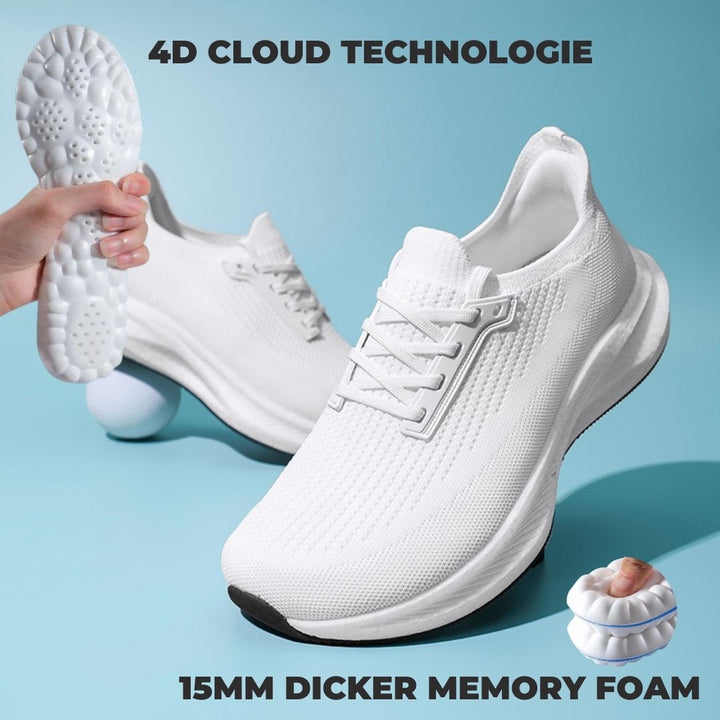 Orthopädische Komfortschuhe für Damen, ideal für lange Spaziergänge.