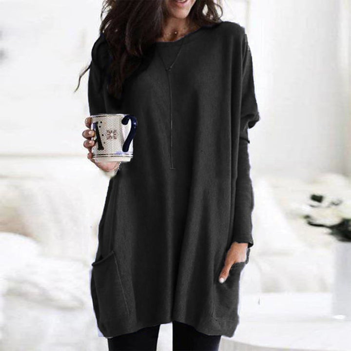 Vielseitiger Damen Langpullover, ideal für Büro oder Freizeit. Moderner Schnitt für komfortable Herbsttage.