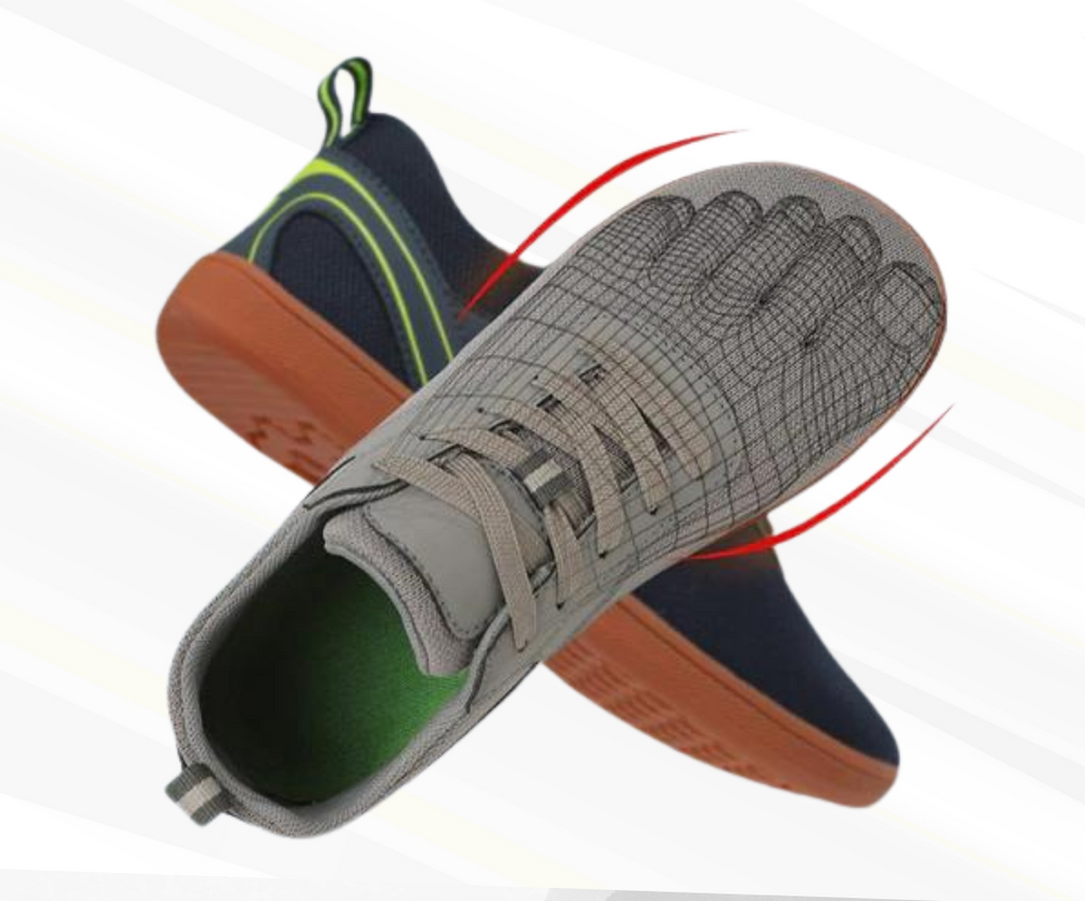 Stylischer Viona Barfuß-Sneaker (Unisex) mit flexibler Sohle für natürlichen Gang & Gelenkentlastung.