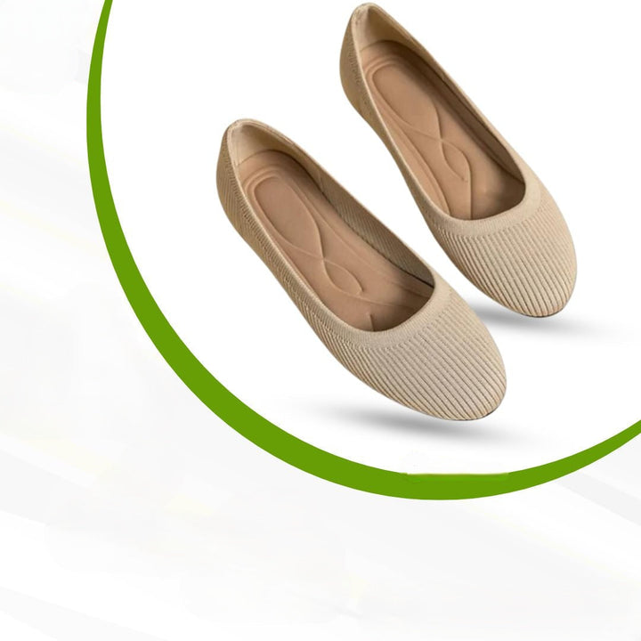 Komfortable Melina Slip-on Ballerinas für Damen, ergonomisch geformt, unterstützen die Fußgesundheit optimal.