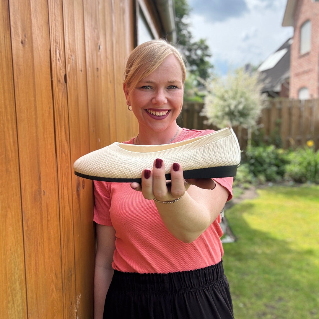 Elegante Melina Damen Ballerinas, Slip-on Design, weiches Material, ideal als Komfortschuhe für Alltag & Freizeit.
