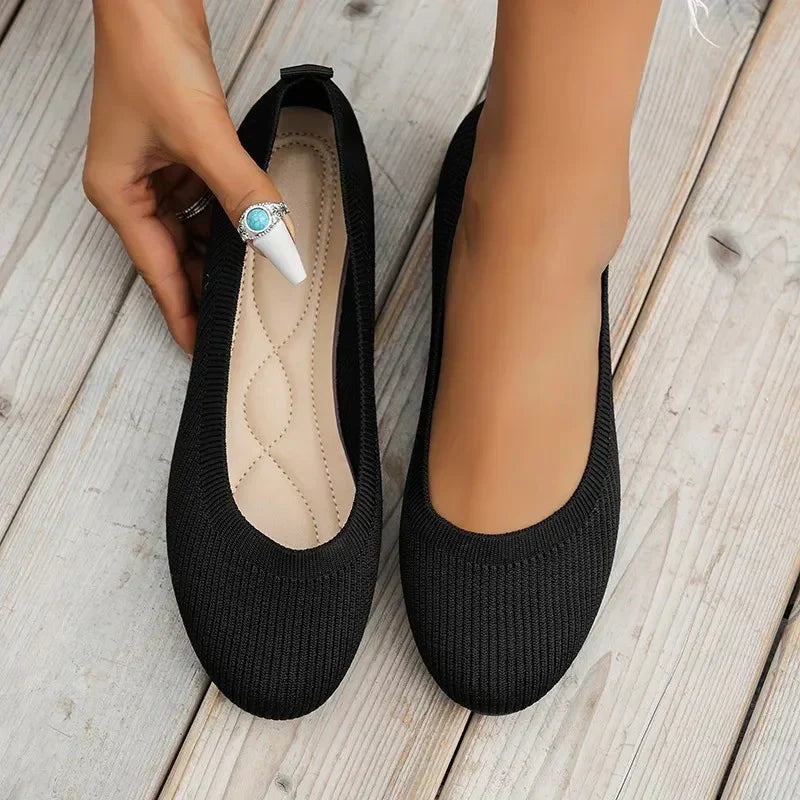 Damen Melina Orthopädische Komfort-Ballerinas für gesunde Füße, atmungsaktiv & bequem.
