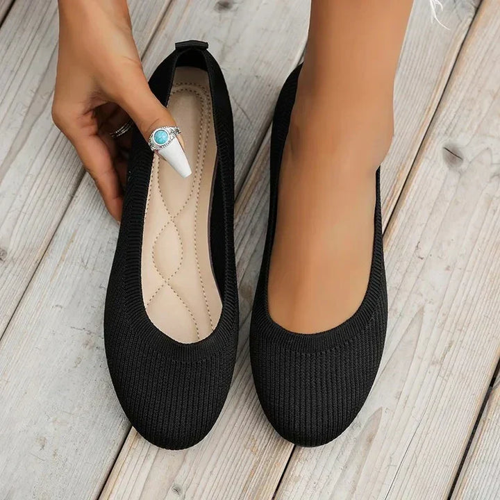 Damen Melina Orthopädische Komfort-Ballerinas für gesunde Füße, atmungsaktiv & bequem.
