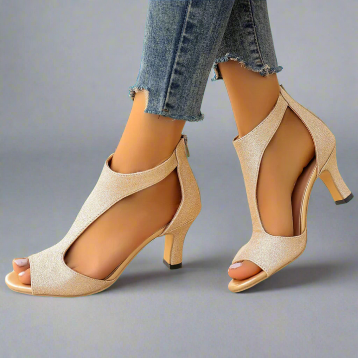 Gesundheitsschuhe: Orthopädische Damen Absatzsandalen für optimalen Komfort und Unterstützung bei jedem Schritt.
