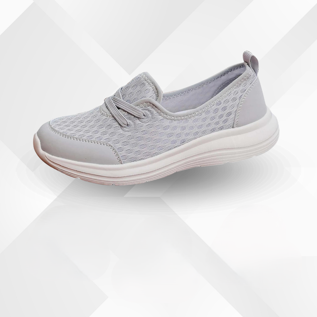 Ein Paar Selina Damen Orthopädische Komfortschuhe, bereit für Komfort und Schmerzlinderung den ganzen Tag.
