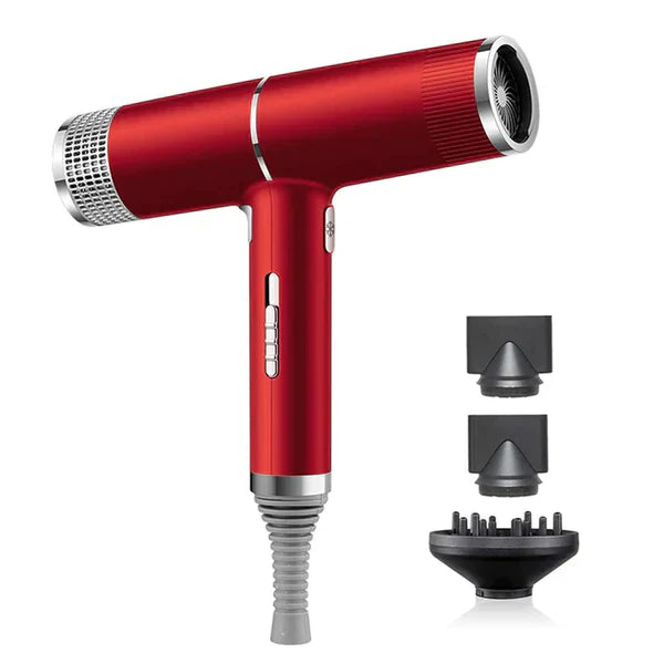 Detailansicht des Velair Profi-Haartrockners: Präzisionsdüse & Ionen-Technologie für effizientes Styling und Haarpflege.