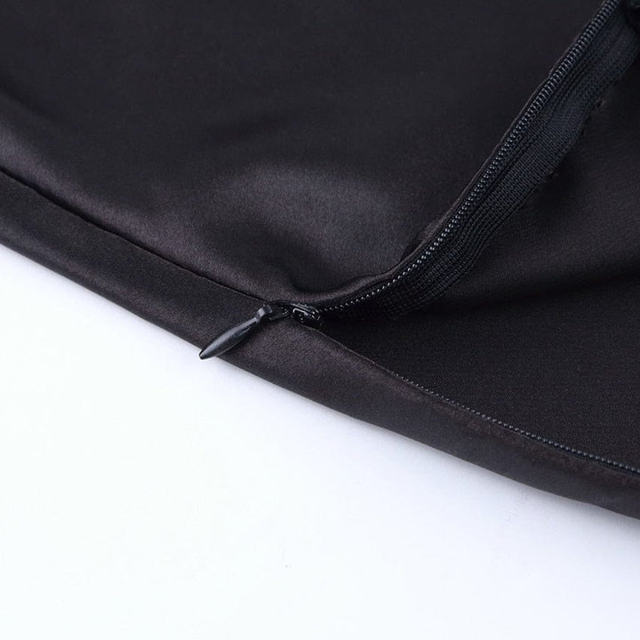 Damenrock Liora: Satinschimmernder A-Linien Midirock mit hoher Taille, elegant für jede Gelegenheit.