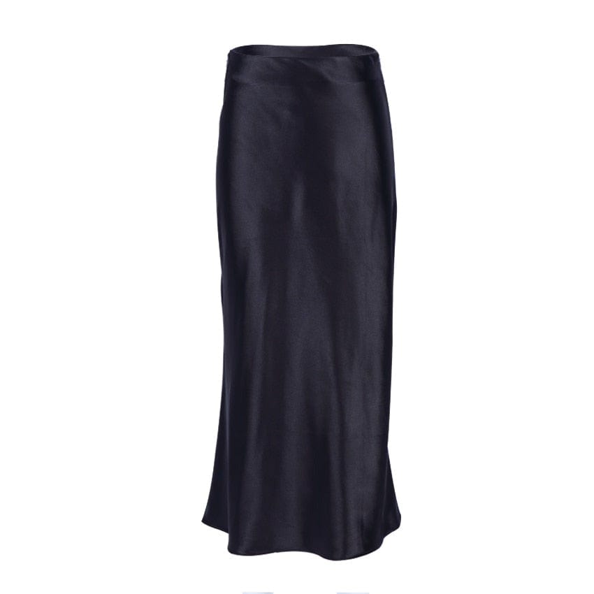 Bürotauglicher Damen Midirock, A-Linie, schimmernd, hochtailliert, elegant und feminin.