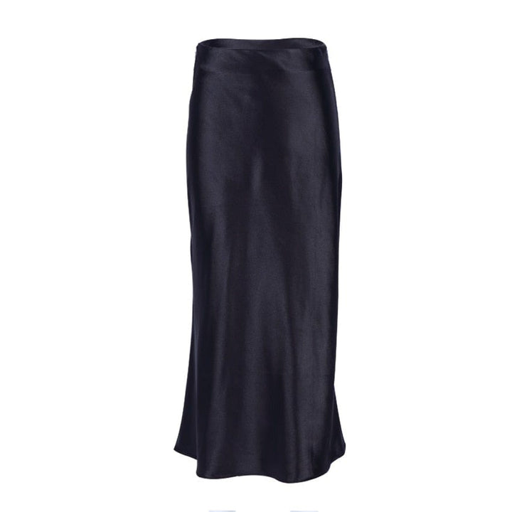 Bürotauglicher Damen Midirock, A-Linie, schimmernd, hochtailliert, elegant und feminin.